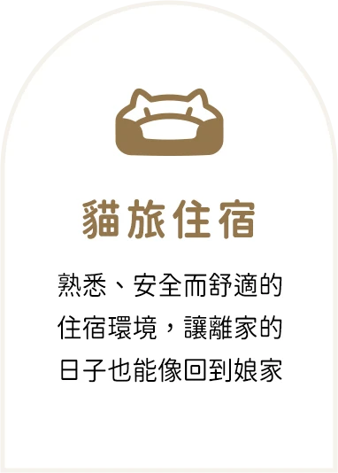 貓旅住宿：熟悉、安全而舒適的住宿環境，讓離家的日子也能像回到娘家